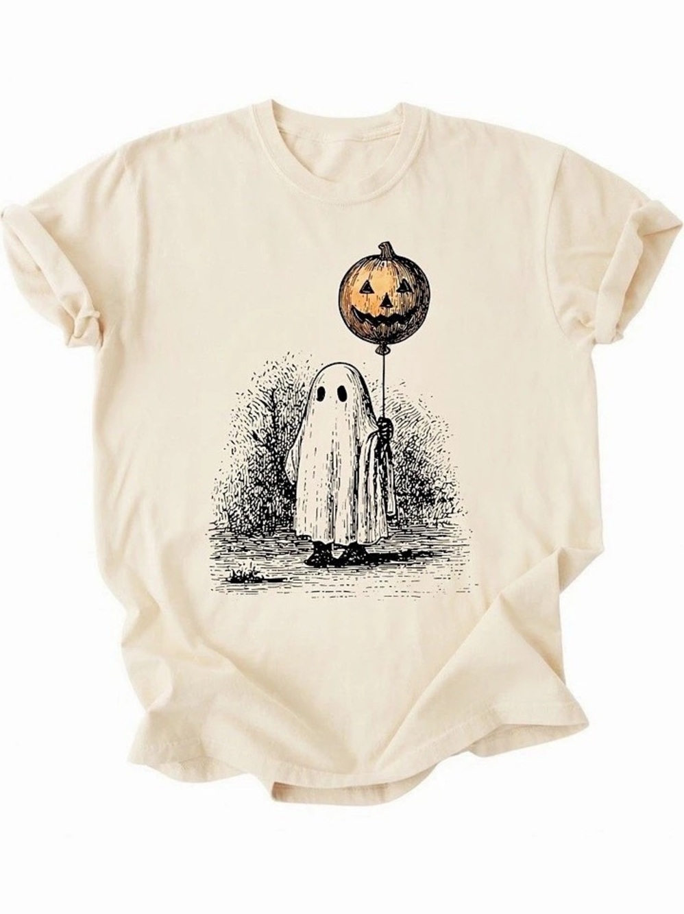 Spooky Halloween Bats Stars Orange Graphic Striped Art Gildan T-Shirt